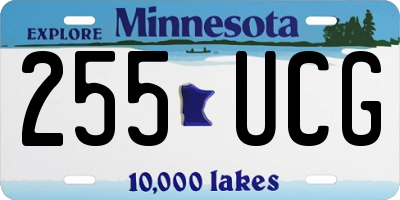 MN license plate 255UCG