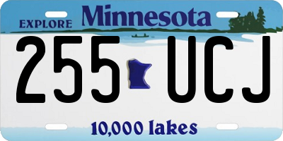 MN license plate 255UCJ