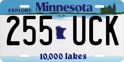 MN license plate 255UCK