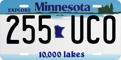 MN license plate 255UCO