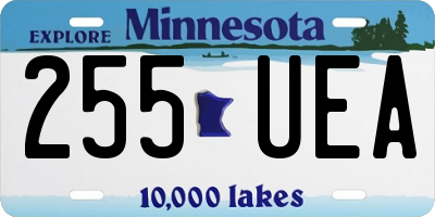 MN license plate 255UEA