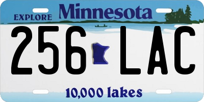 MN license plate 256LAC