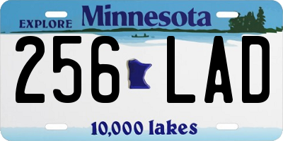 MN license plate 256LAD