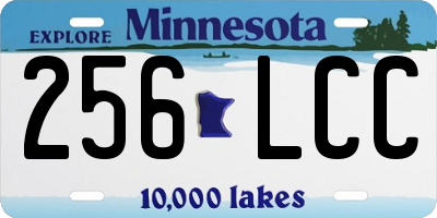 MN license plate 256LCC