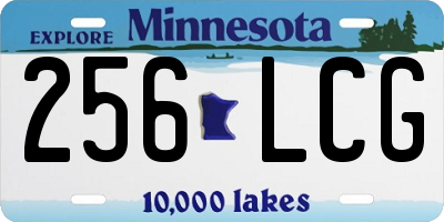 MN license plate 256LCG