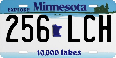 MN license plate 256LCH