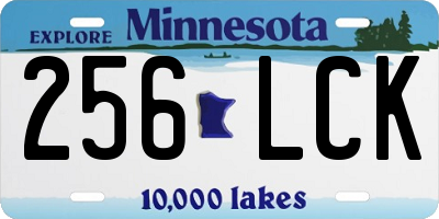 MN license plate 256LCK