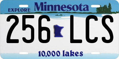 MN license plate 256LCS
