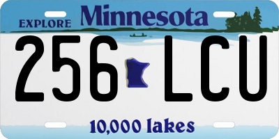 MN license plate 256LCU