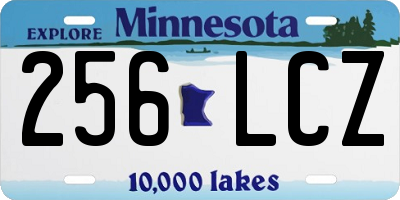 MN license plate 256LCZ