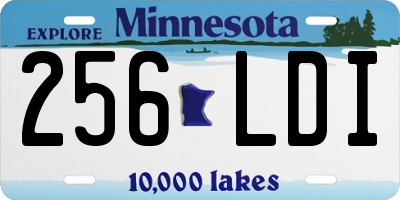 MN license plate 256LDI
