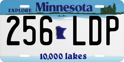 MN license plate 256LDP