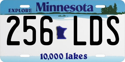 MN license plate 256LDS