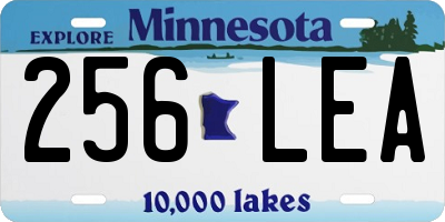 MN license plate 256LEA