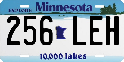 MN license plate 256LEH