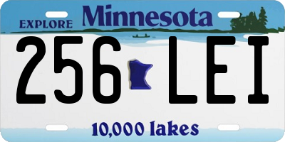 MN license plate 256LEI