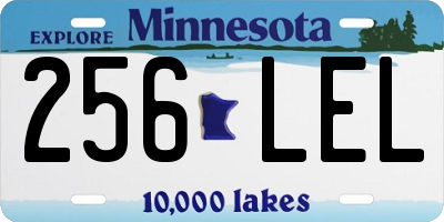 MN license plate 256LEL