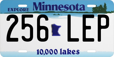 MN license plate 256LEP