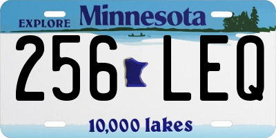 MN license plate 256LEQ