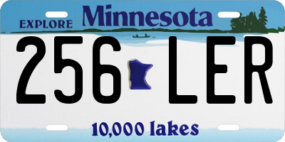 MN license plate 256LER