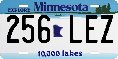 MN license plate 256LEZ