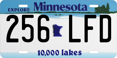 MN license plate 256LFD