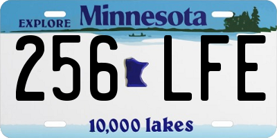 MN license plate 256LFE