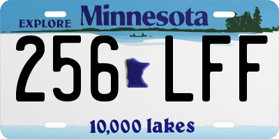 MN license plate 256LFF