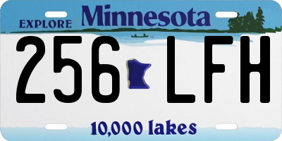 MN license plate 256LFH