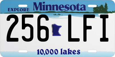 MN license plate 256LFI