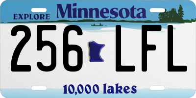MN license plate 256LFL