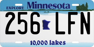 MN license plate 256LFN