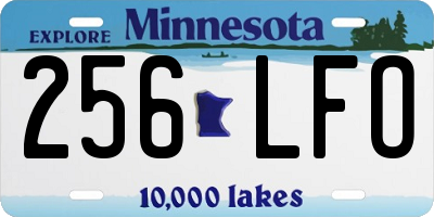 MN license plate 256LFO