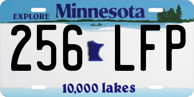 MN license plate 256LFP