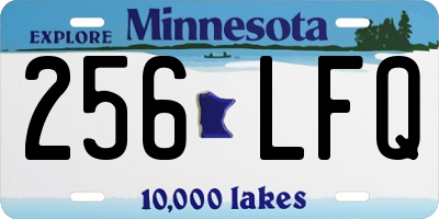 MN license plate 256LFQ