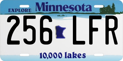 MN license plate 256LFR