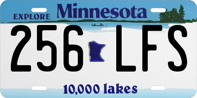 MN license plate 256LFS