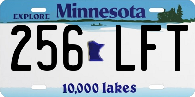 MN license plate 256LFT