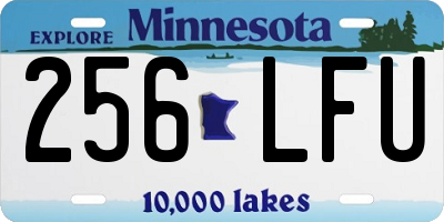 MN license plate 256LFU