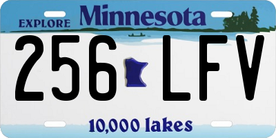 MN license plate 256LFV