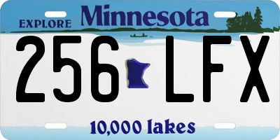 MN license plate 256LFX