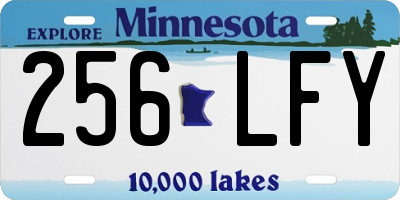 MN license plate 256LFY