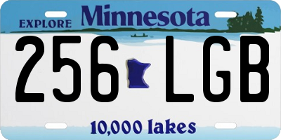 MN license plate 256LGB