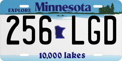 MN license plate 256LGD