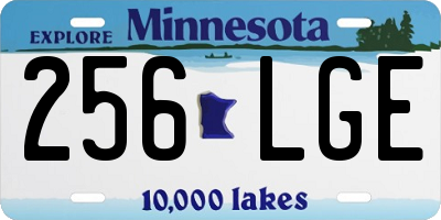 MN license plate 256LGE
