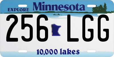 MN license plate 256LGG