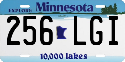 MN license plate 256LGI