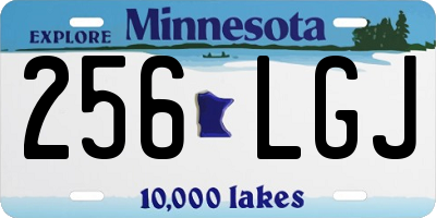 MN license plate 256LGJ