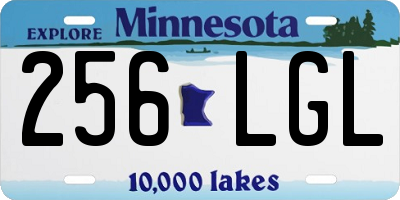 MN license plate 256LGL