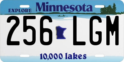 MN license plate 256LGM
